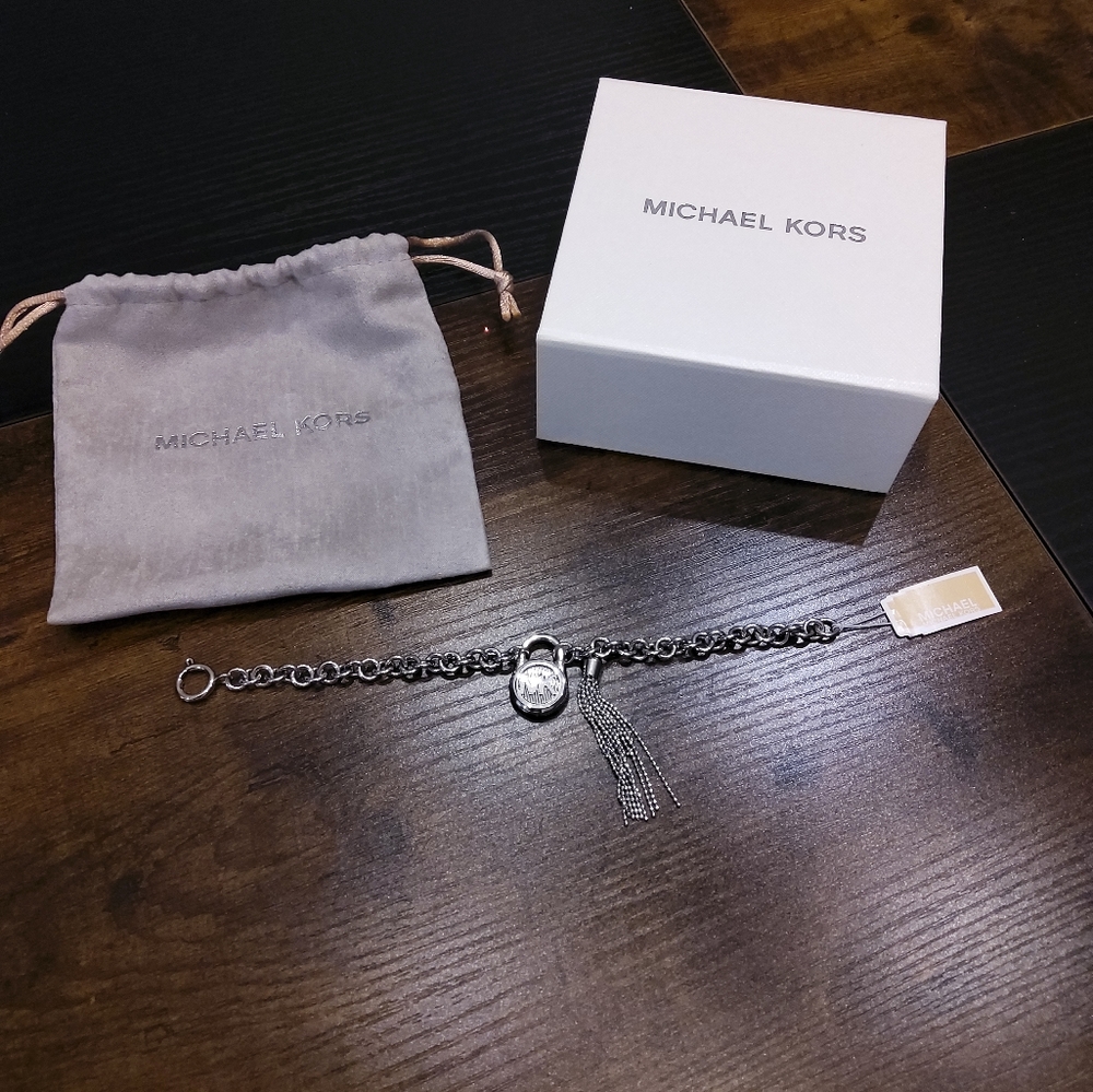 NWT MK Silver Tone Bracelet Firm Price